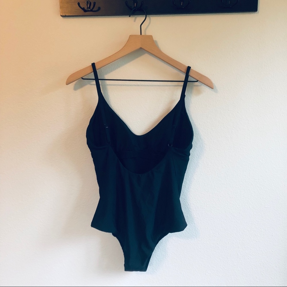 J crew rounded v neck one piece